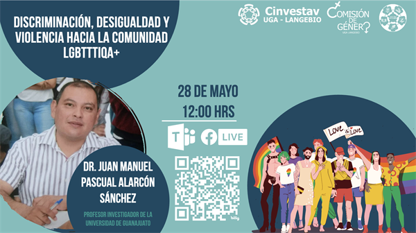 Conversatorio: "Discriminación, desigualdad y violencia hacia la comunidad LGBTTTIQA+"