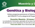 Convocatoria Genética  y Biología Molecular