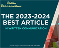 The 2023-2024 Best Article in Written Communication