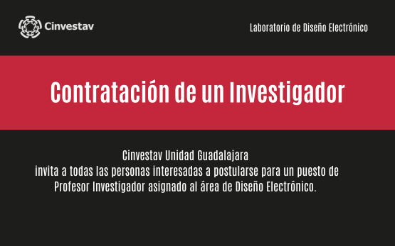 Contratación de un Investigador