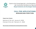 Call for Applications Researcher Position