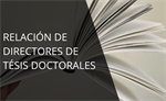 Relación de Directores de Tésis Doctorales
