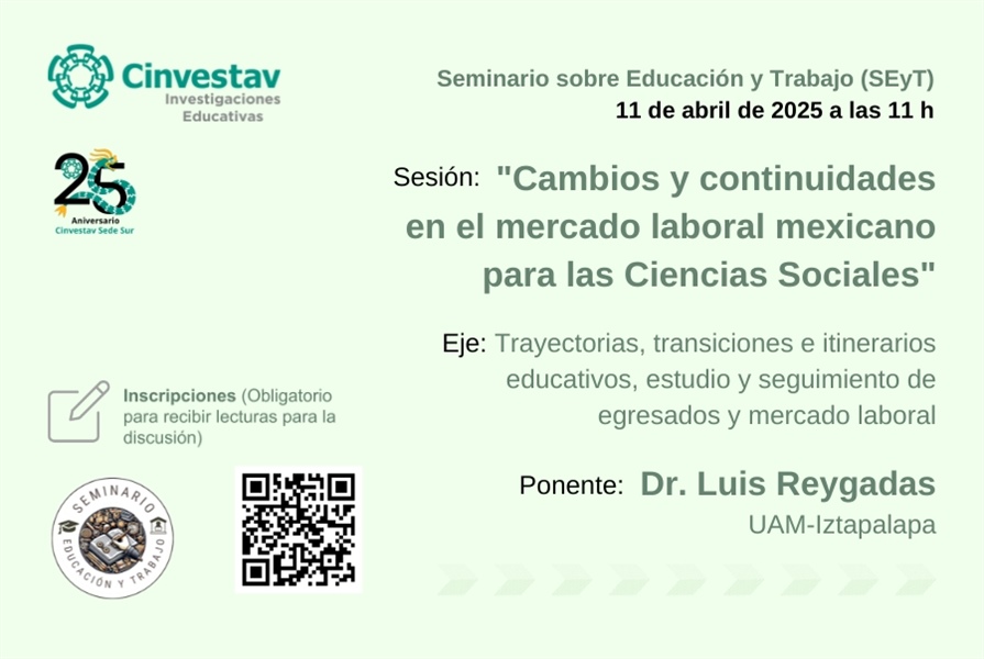 SEyT. Sesión 3. Cambios y continuidades en el mercado laboral mexicano para las Ciencias Sociales