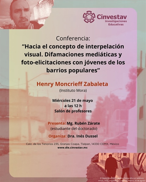 Conferencia: Hacia el concepto de interpelación visual. Difamaciones mediáticas y foto-elicitaciones con jóvenes de los barrios populares