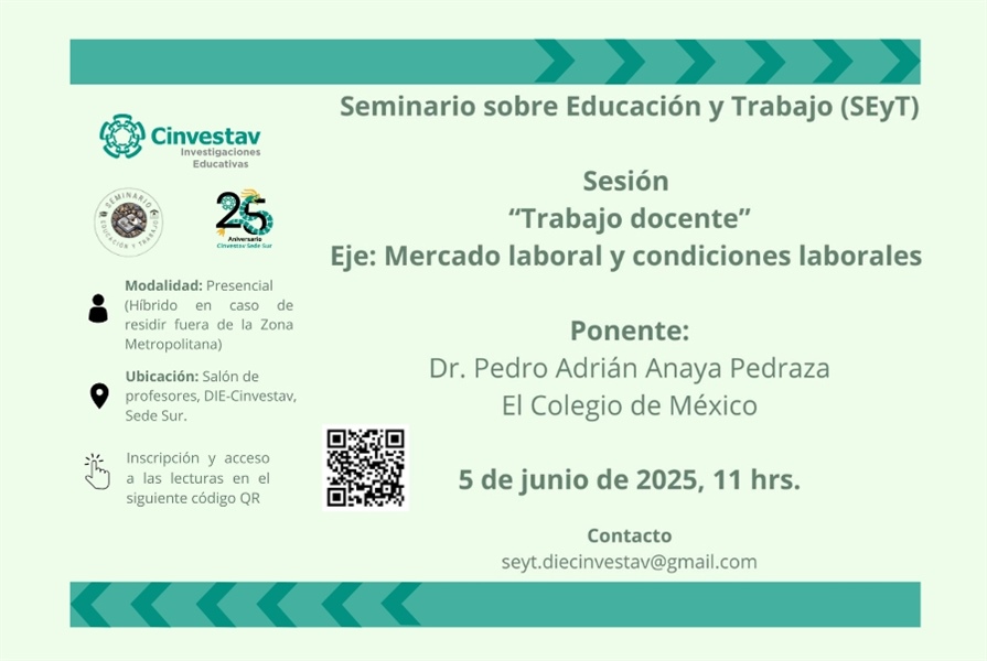 SEyT. Sesión 5. Trabajo docente. Eje: Mercado laboral y condiciones laborales