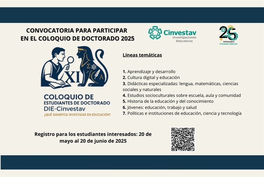 Coloquio XI de Estudiantes de Doctorado / DIE-Cinvestav