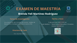 Examen de maestría de Brenda Yeli Martínez Rodríguez