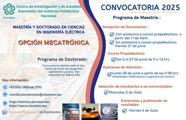 Convocatoria IE Mecatrónica 2025