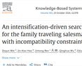 An intensification-driven search algorithm for the family traveling salesman problem with incompatibility constraints