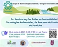 2° Seminario y 5° Taller en Sostenibilidad de Tecnologías Ambientales, de Procesos de Producción y de Servicios