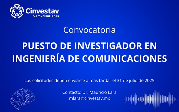 Puesto de Investigador en Ingeniería de Comunicaciones