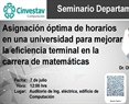 Asignación óptima de horarios en una universidad para mejorar la eficiencia terminal en la carrera de matemáticas