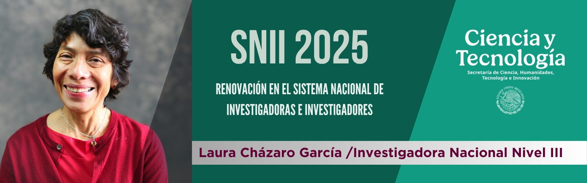 SNII 2025. Investigadora Nacional Nivel III