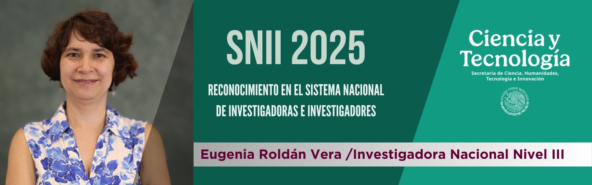 SNII 2025. Investigadora Nacional Nivel III