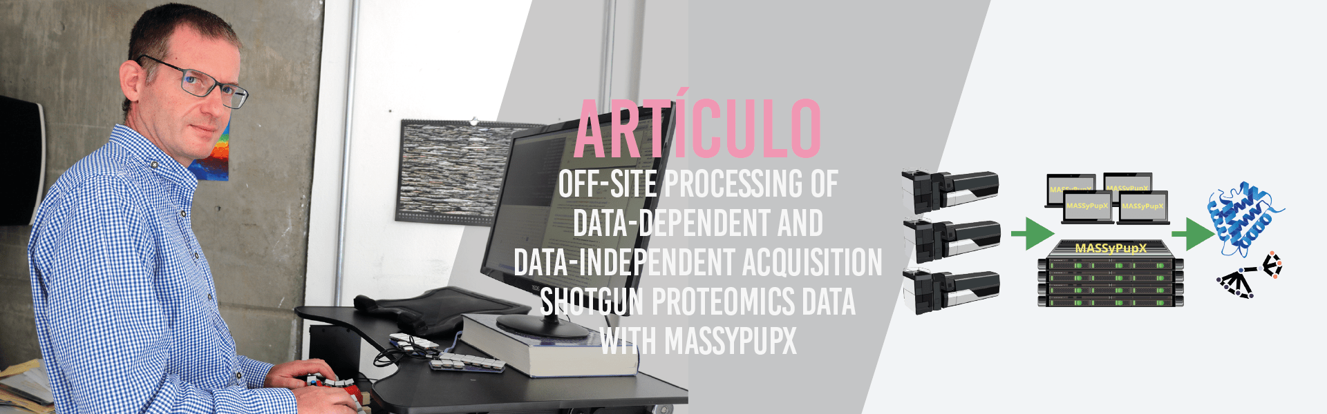 Off-site processing of data-dependent and data-independent acquisition shotgun proteomics data with MASSyPupX