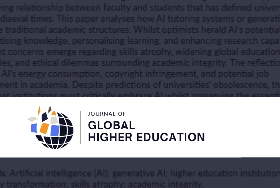 Artículo. "Silicon and Ivory: How Will AI Reshape Universities?"
