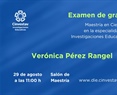 Maestría. Examen de grado.