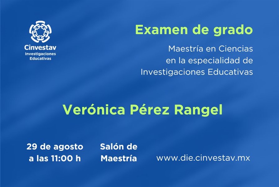 Maestría. Examen de grado.