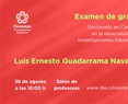 Doctorado. Examen de grado