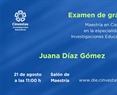 Maestría. Examen de grado