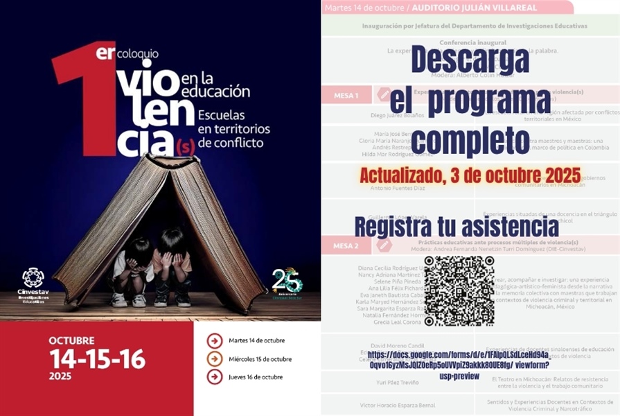 1er. Coloquio. Violencia(s) en la educación. Escuelas en territorios de conflicto