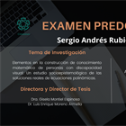 EXAMEN PREDOCTORAL de Sergio Andrés Rubio Pizzorno