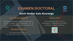 Examen Doctoral de Selvin Nodier Galo Alvarenga