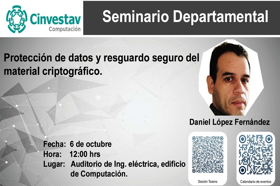 Protección de datos y resguardo seguro del material criptográfico