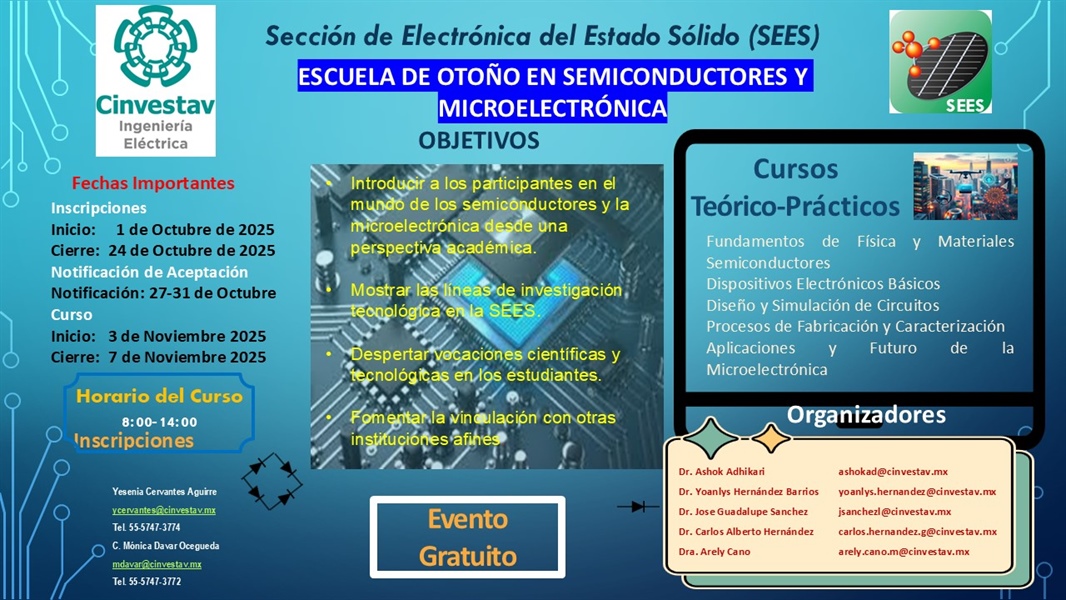 Escuela de Otoño en Semiconductores y Microelectrónica 2025