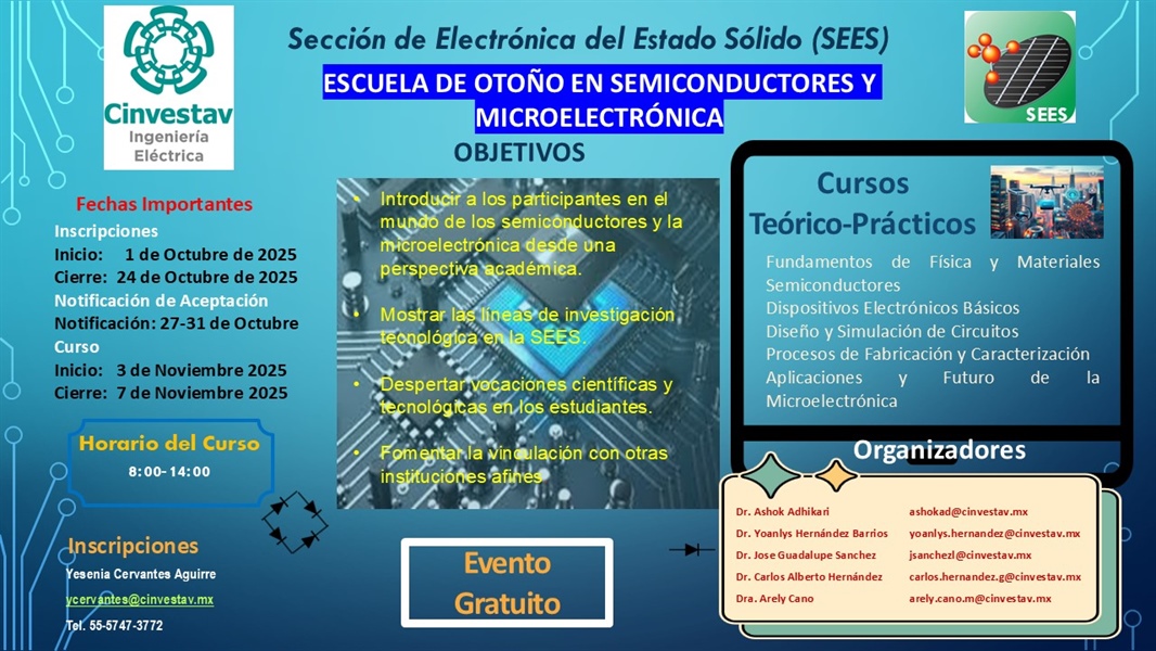 Escuela de Otoño en Semiconductores y Microelectrónica 2025