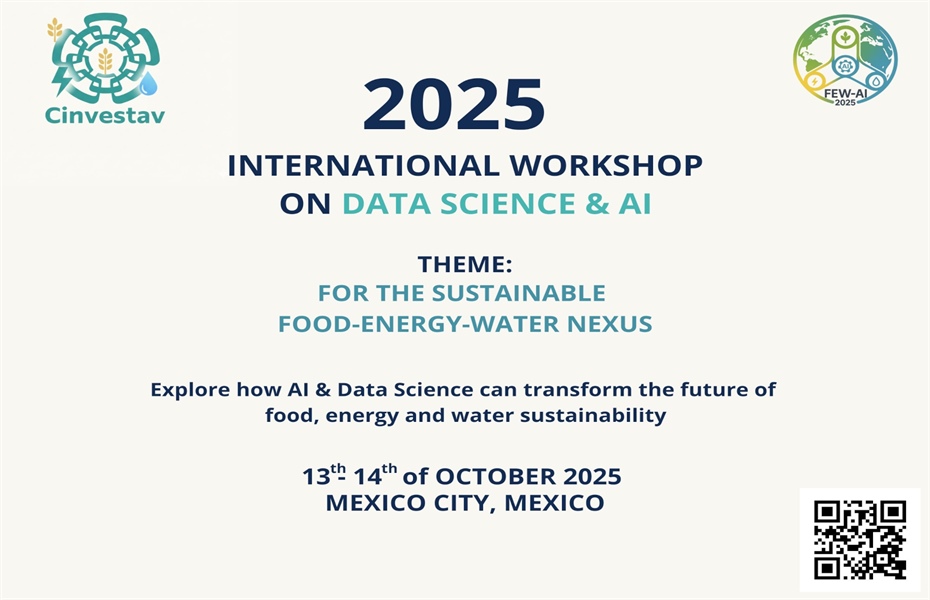 2025 International Workshop on Data Science and AI for the Sustainable Food-Energy-Water Nexus