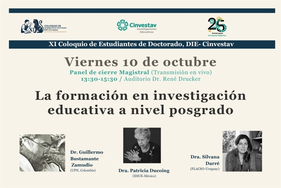 Panel de cierre "La formación en investigación educativa a nivel posgrado"