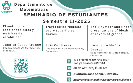Seminario de Estudiantes del Departamento de Matemáticas del Cinvestav-IPN
