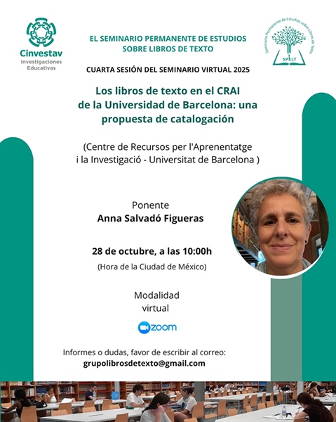 SPELT_Sesión4. "Los libros de texto en el CRAI de la Universidad de Barcelona: una propuesta de catalogación"