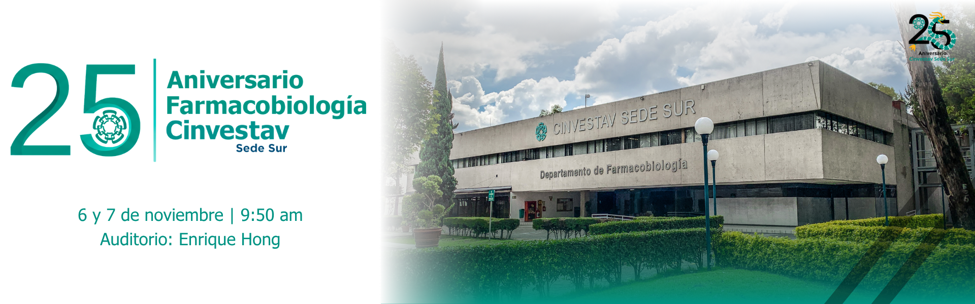 25 aniversario Farmacobiología Banner