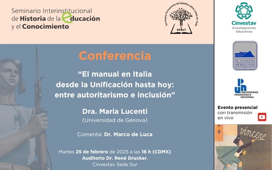 Conferencia. El manual en Italia desde la Unificación hasta hoy: entre autoritarismo e inclusión