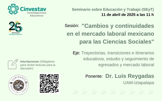 SEyT. Sesión 3. Cambios y continuidades en el mercado laboral mexicano para las Ciencias Sociales