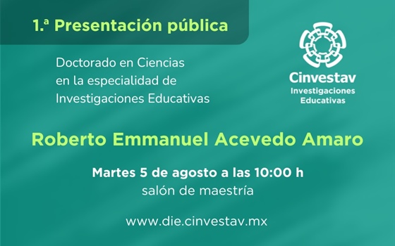 Doctorado, 1a. Presentación pública