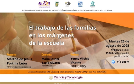 SIAEE Sesión 18. El trabajo de las familias en los márgenes  de la escuela