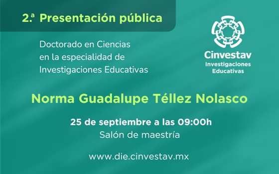 Doctorado. 2a. Presentación pública