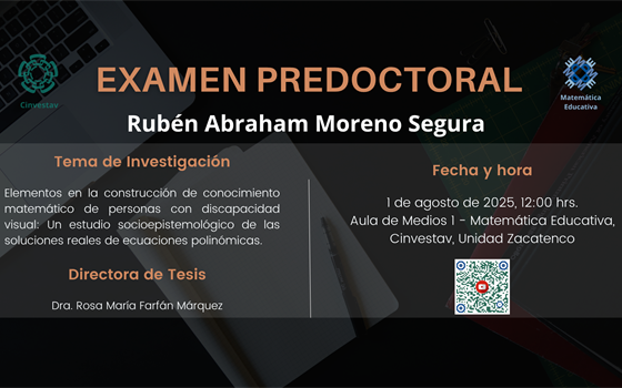 Examen predoctoral de  Rubén Abraham Moreno Segura