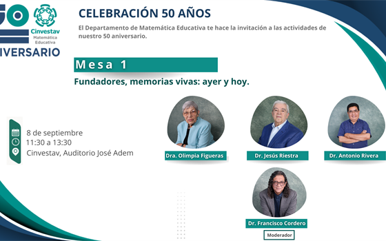 Mesa 1: Fundadores, memorias vivas: ayer y hoy.