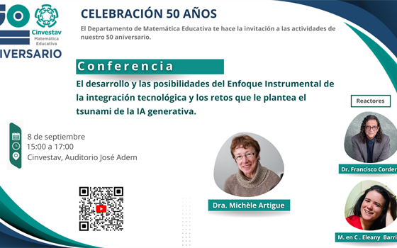 Conferencia: El desarrollo y las posibilidades del Enfoque Instrumental de la integración tecnológica y los retos que le plantea el tsunami de la IA generativa.