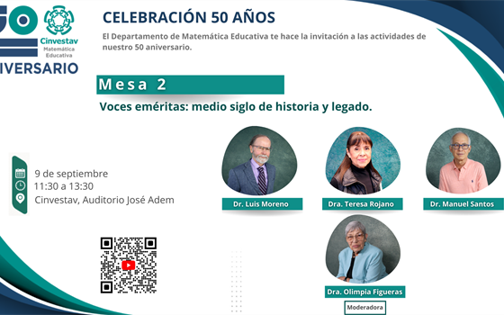 Mesa 2: Voces eméritas: medio siglo de historia y legado.