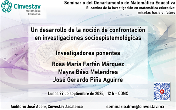 Seminario del departamento de Matemática Educativa