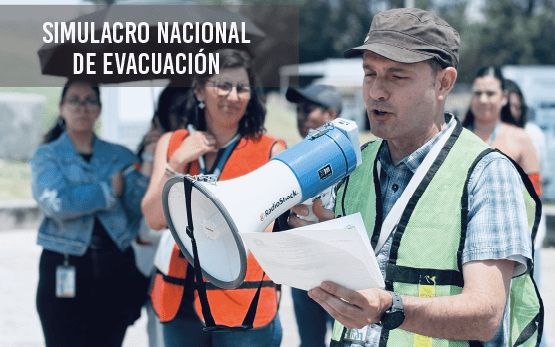 Simulacro de evacuación a nivel nacional