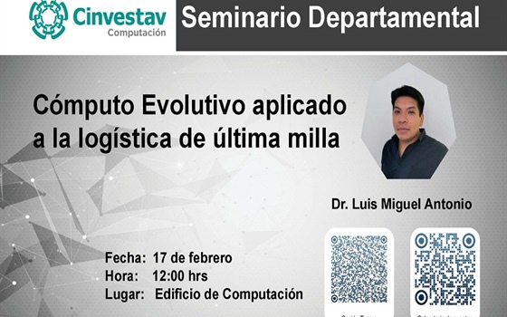 Seminario Departamental: Cómputo Evolutivo aplicado a la logística de última milla