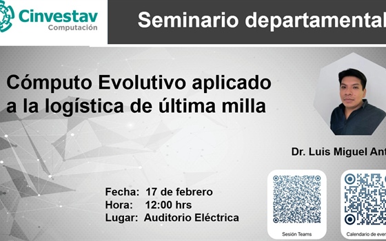 Seminario Departamental: Cómputo Evolutivo aplicado a la logística de última milla