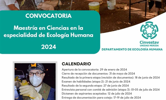 Maestría en Ciencias en la especialidad de Ecología Humana