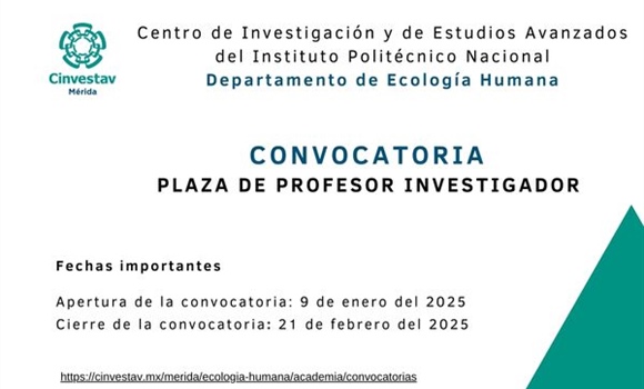 Convocatoria Plaza de Profesor Investigador